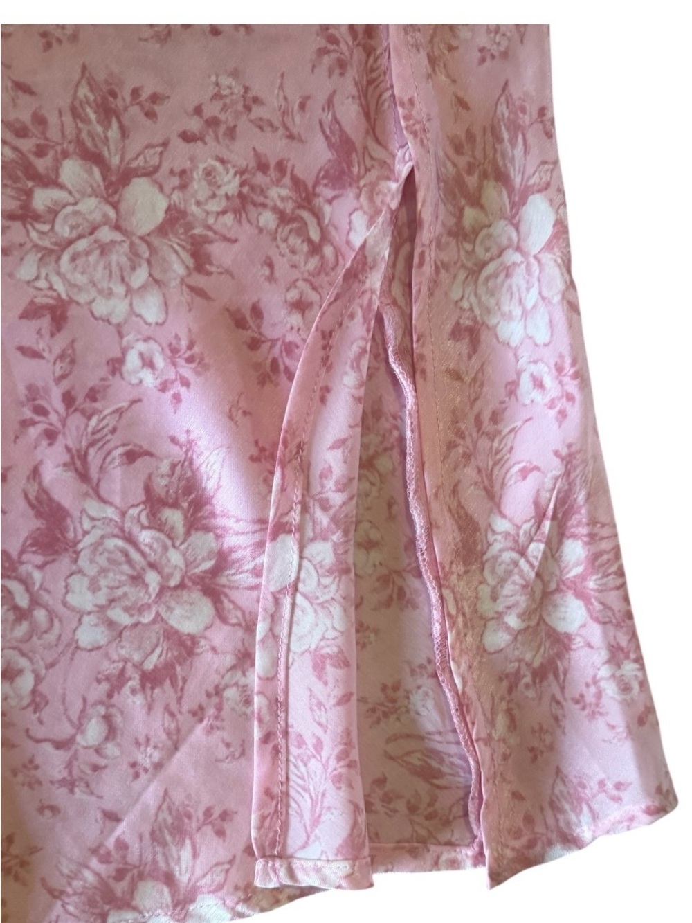 Audrey Paris Francesca’s Pink Floral Maxi Skirt M - Picture 2 of 5